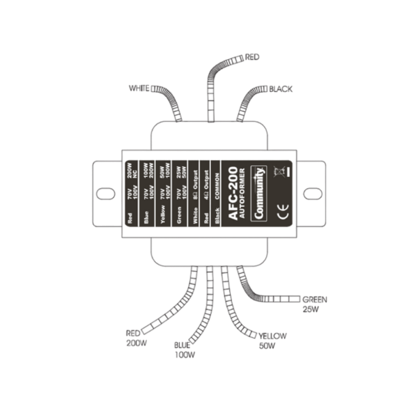 Biamp Community AFC200 200W autotransformer