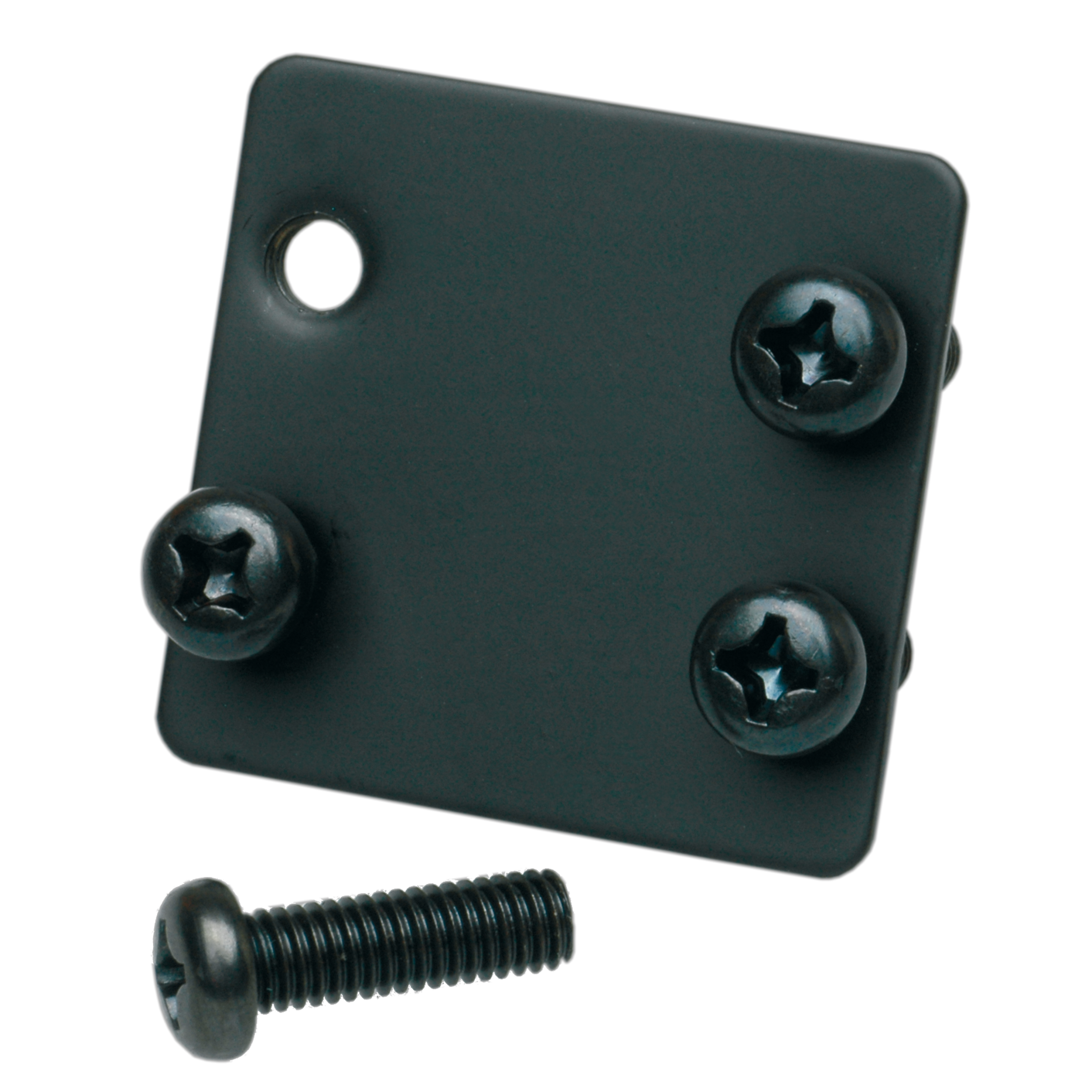 BUZZ19_Front_11312_master Biamp Commercial Audio BUZZ19 Metal adapter (2 pieces) for the <a style="color: #d22630" href="https://products.biamp.com/product-details/-/o/d/BUZZSTOP-MKIII/ecom-item/911.0672.900" target="_blank">BUZZSTOP-MKIII</a> installation in 19-inch rack - Image 1