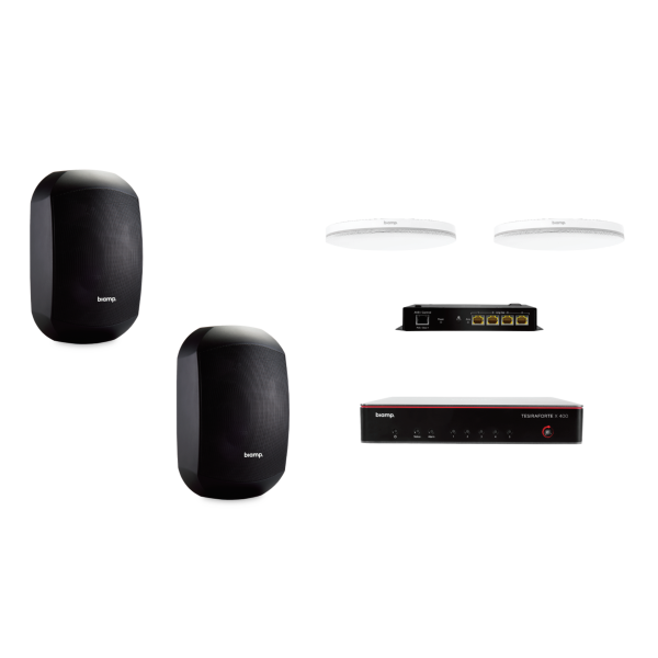 Biamp MRB-L-X400-C-MASK6C Certified meeting room bundle for large rooms (up to 18 participants)