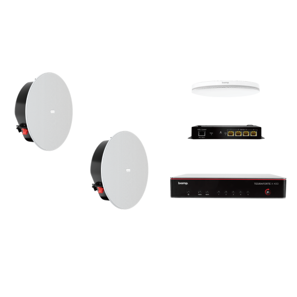 Biamp MRB-M-X400-C-CIC6LP Certified meeting room bundle for medium rooms (up to 11 participants)