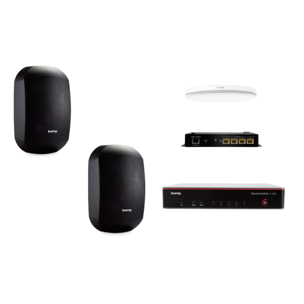 Biamp MRB-M-X400-C-MASK6C Certified meeting room bundle for medium rooms (up to 11 participants)