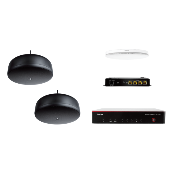 Biamp MRB-M-X400-C-P6SM Certified meeting room bundle for medium rooms (up to 11 participants)