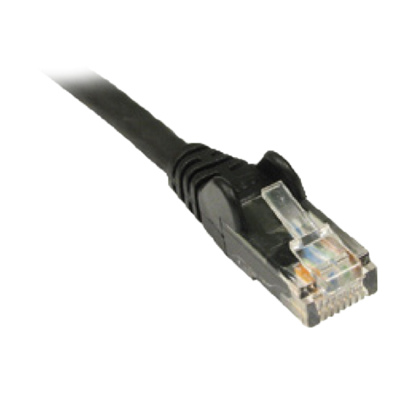 Biamp EasyConnect C5E-25-P CAT5e, 25-foot (7.6 m), plenum rated network cable, with snagless plug, black