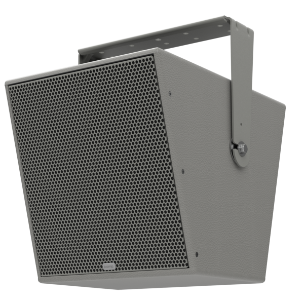Biamp Commercial Loudspeakers CCA-80 Grey Constant coverage aisle, 3-way, 8-inch, triaxial, asymmetric horn loaded loudspeaker