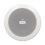 Biamp Commercial Loudspeakers CM3T Built-in 70/100V loudspeaker, white