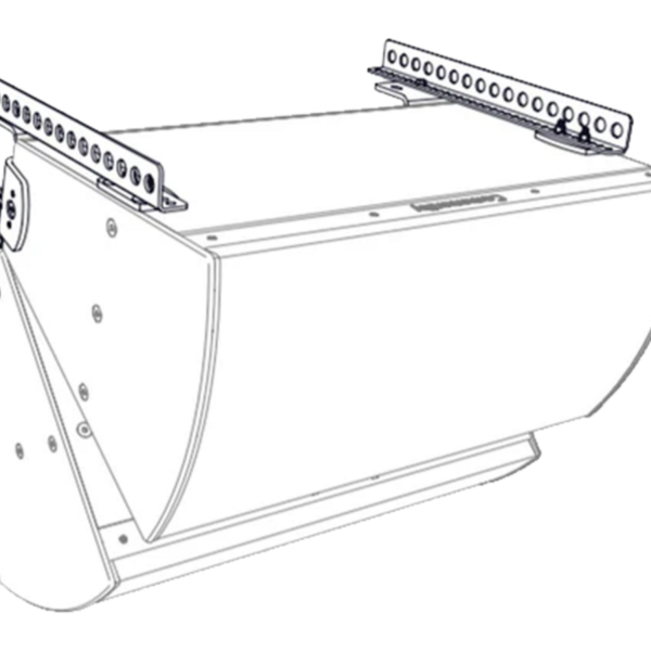 Biamp Community VSB3-BFR22W I SERIES dual vertical splay kit for 3-way models, white