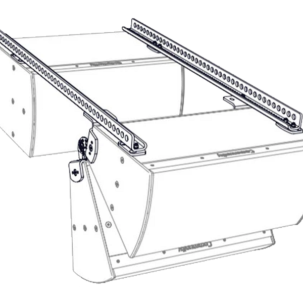 Biamp Community VSB-SBR54W I SERIES dual vertical splay with ext. kit for 2-way models, white