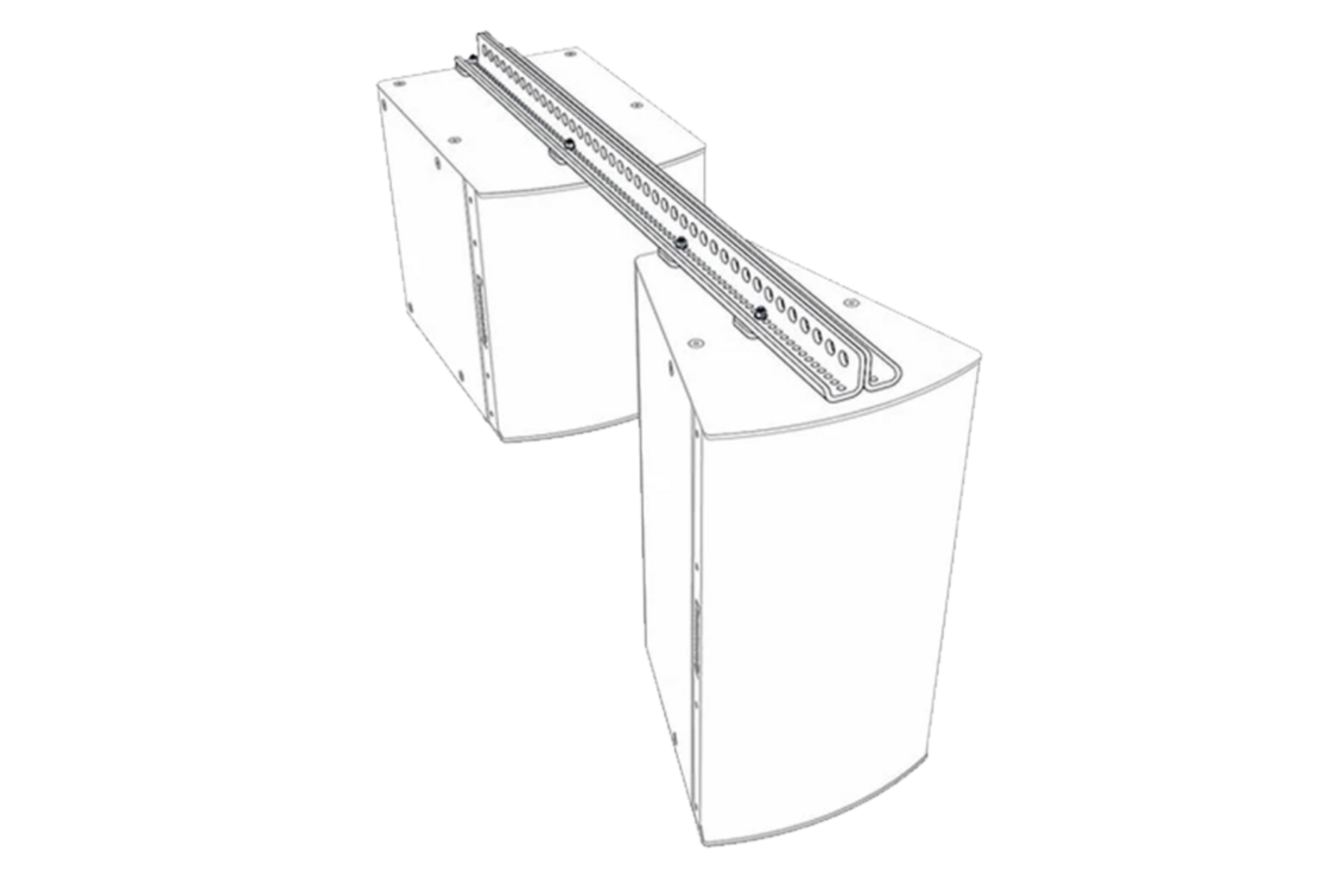 Community-I-Series-VSB3-SBR54W-White_10698_master Biamp Community VSB3-SBR54W I SERIES dual vertical splay with ext. kit for 3-way models, white - Image 1