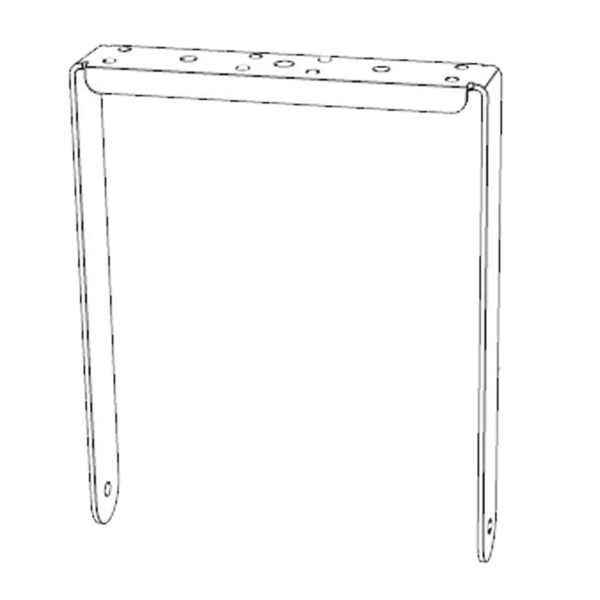 Biamp Community IVY2082W Vertical yoke for IC6-2082 indoor loudspeaker, white