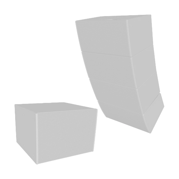 Biamp Community IV6-118SW White, high-power, 18-inch compact, direct-radiating, indoor subwoofer