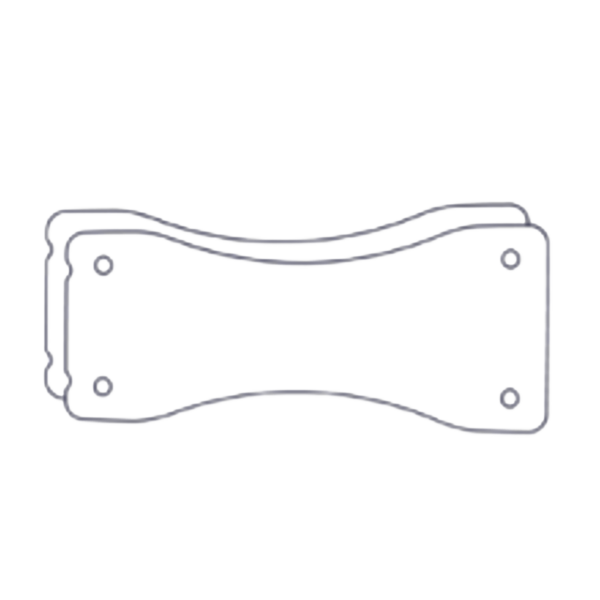 Biamp Community IV6-S2W IV6 series Type 2 splay bracket. white, (sold in pairs)
