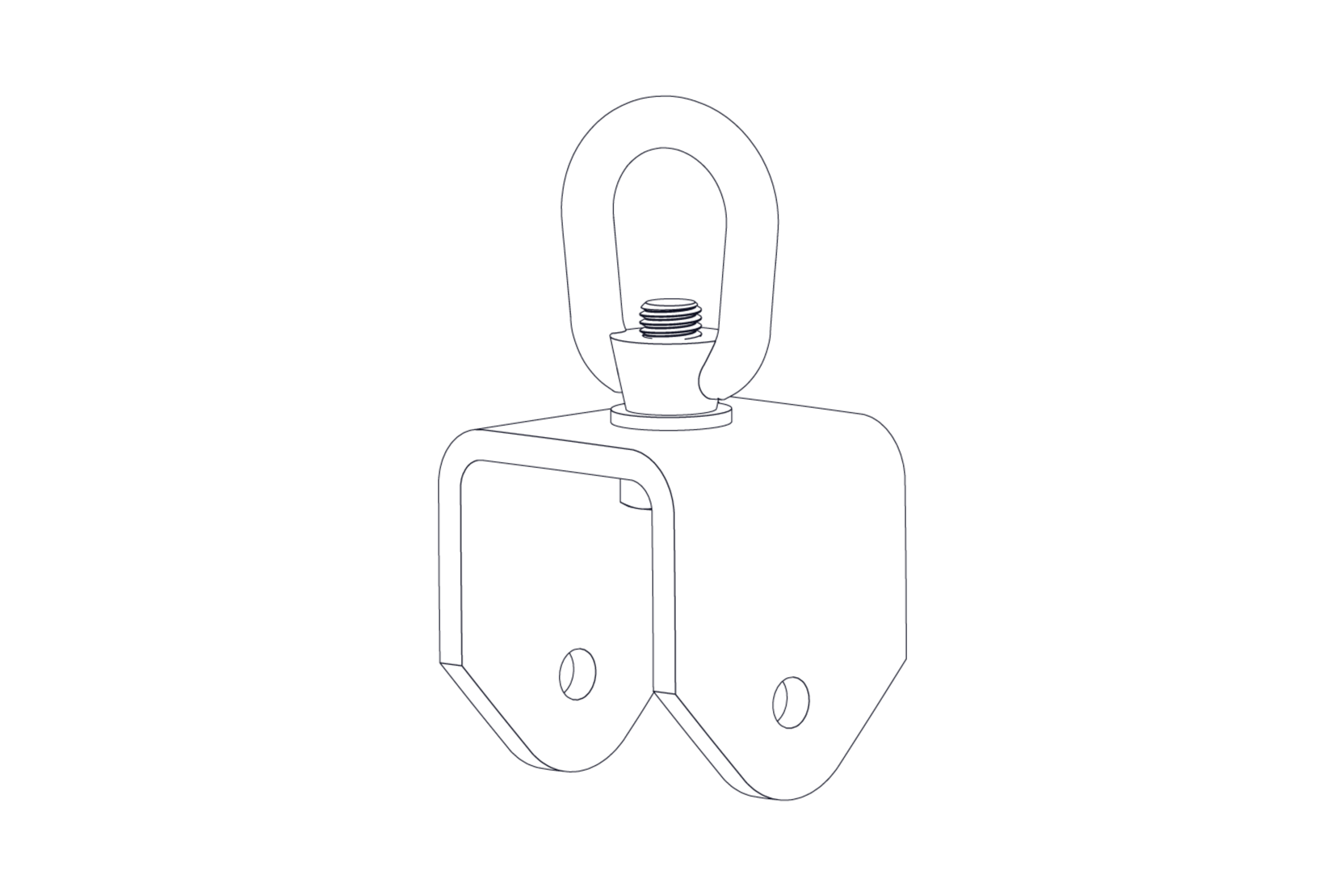 Community-PY1-EN750-1550_White_1500x1000_11059_master Biamp Community PY1-EN750-1550W White, lift point for Community IV6 and LVH array frames - Image 1