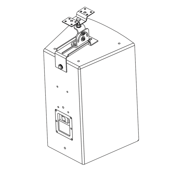Biamp Community V Series VB-VSTW White versatilt bracket for Community V2 Series loudspeakers
