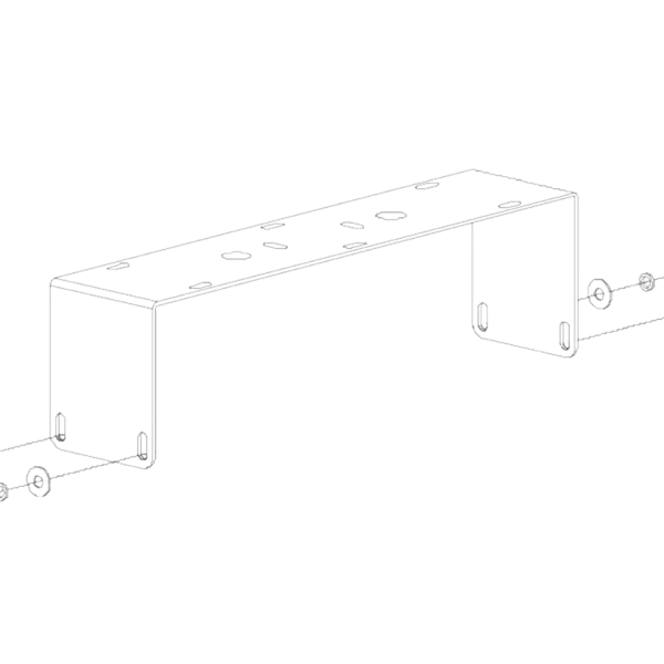 Biamp Community VLF-Y208W White, yoke bracket for Community VLF208 Subwoofer