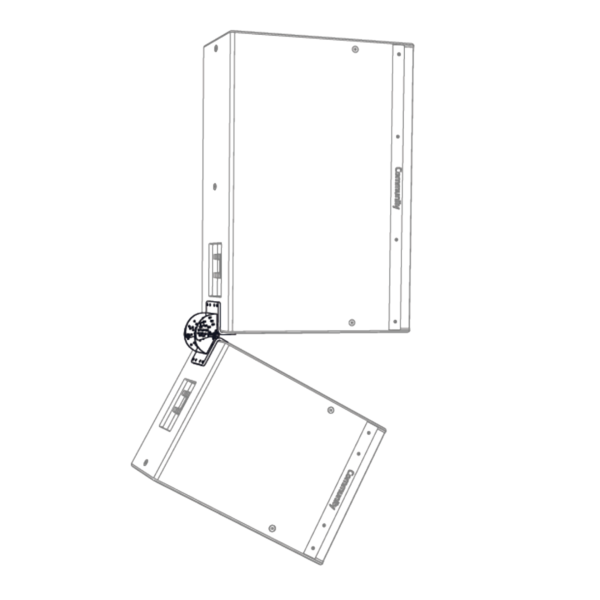 Biamp Community DFSW Downfill splay bracket kit, white