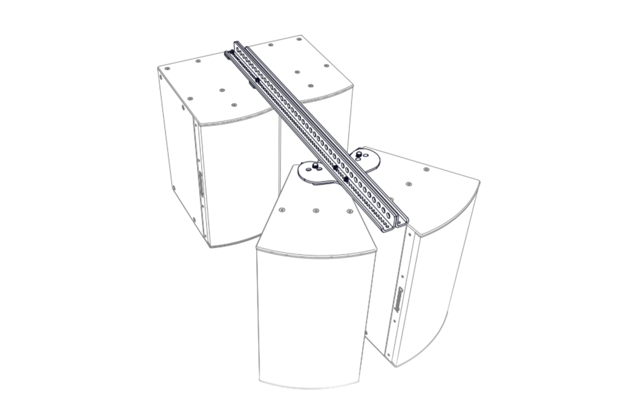 Community_I_Series_HSB-SBR54B_1500x1000_12510_master Biamp Community I Series HSB-SBR54B I SERIES dual horizontal splay w/ ext kit for 2-way models, black - obrazek 1