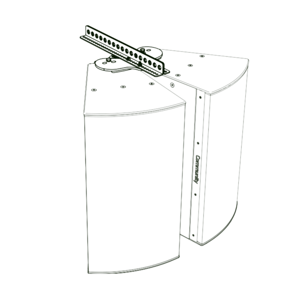 Biamp Community BFR22VW 22" BalancePoint vertical fly rails, white