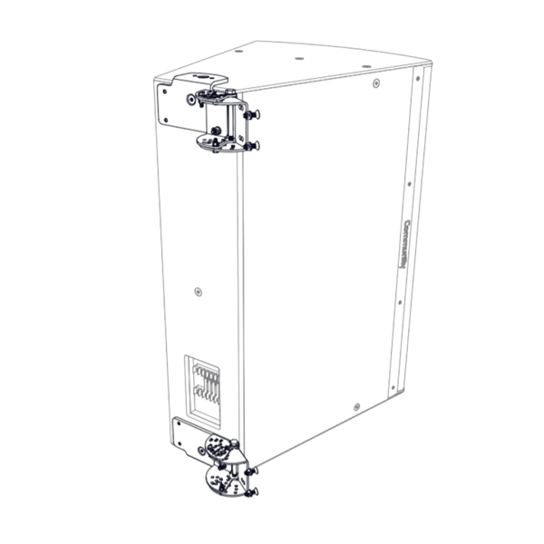 Biamp Community I Series HVS3W I SERIES H/V splay bracket extension kit for 3-way models, white