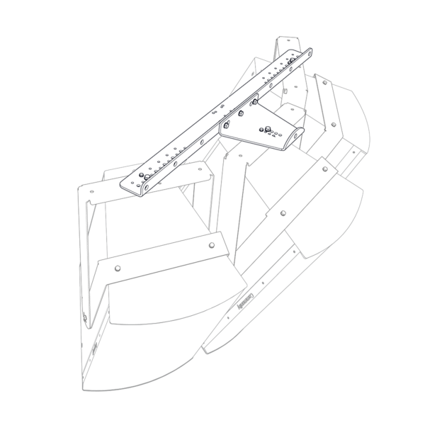 Biamp Community I Series IAF55B I SERIES 55-inch isometric array frame, black