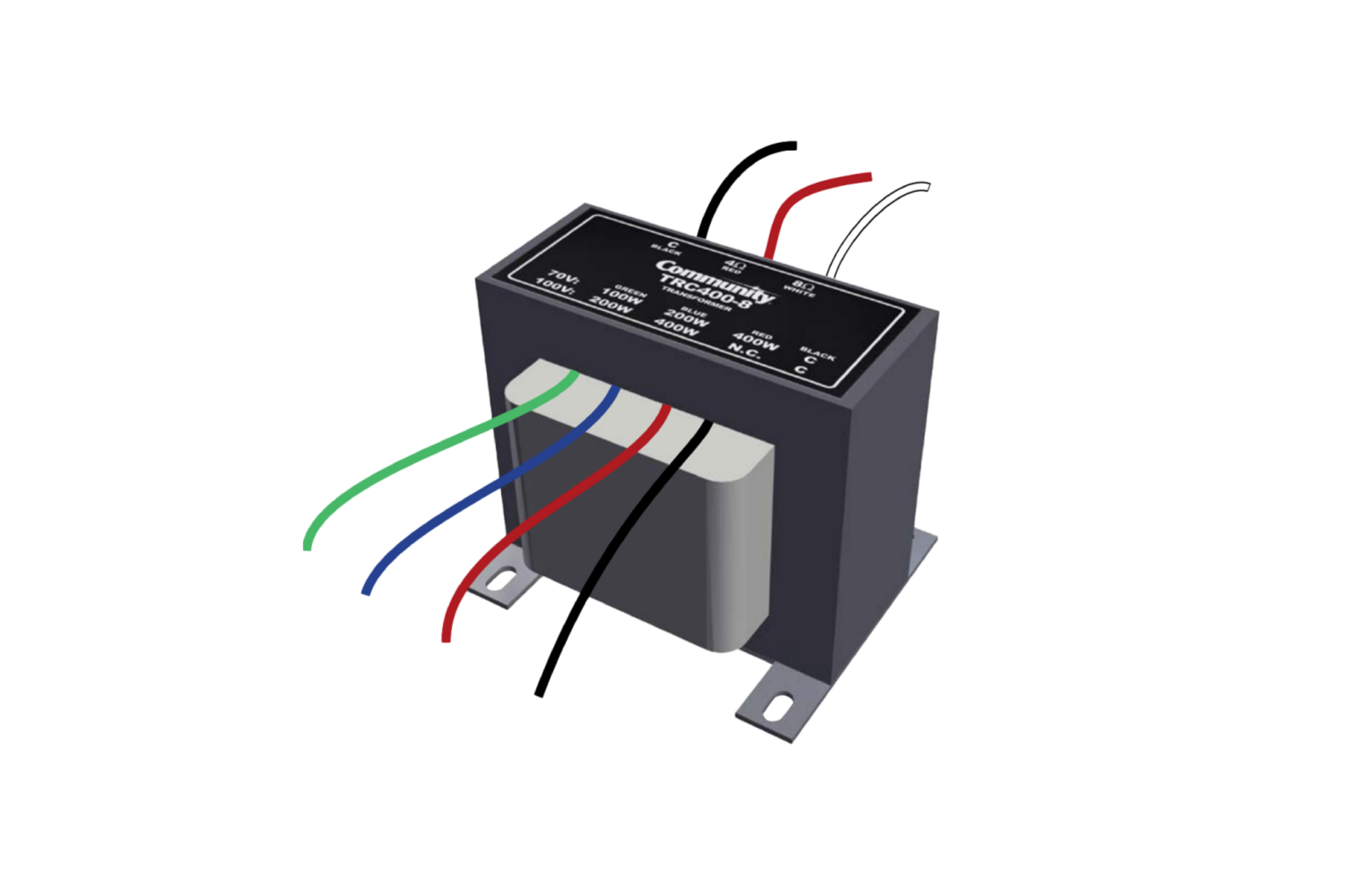 Community_TRC400-8_1500x1000_10998_master Biamp Community TRC400-8 400 Watt, 70V/100V, 8-ohm line transformer - obrazek 1