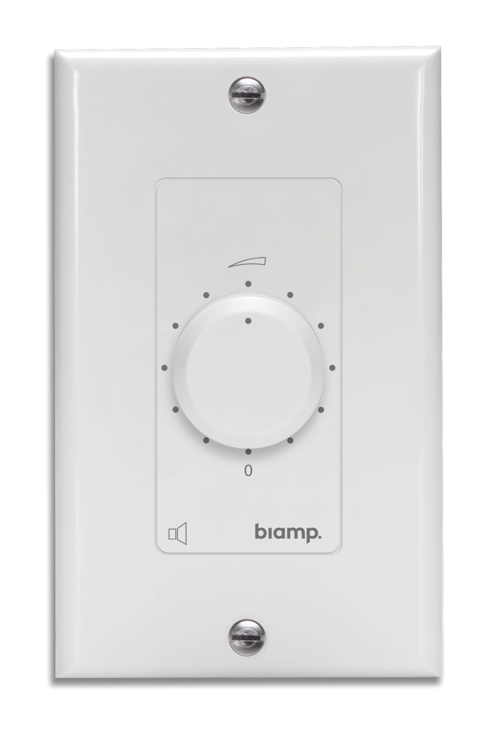 D-VOL120_Front_September24_11856_master Biamp Commercial Audio D-VOL120 70 Volt, 120 Watts, Decora style volume control, 24V priority relays, white - Image 1