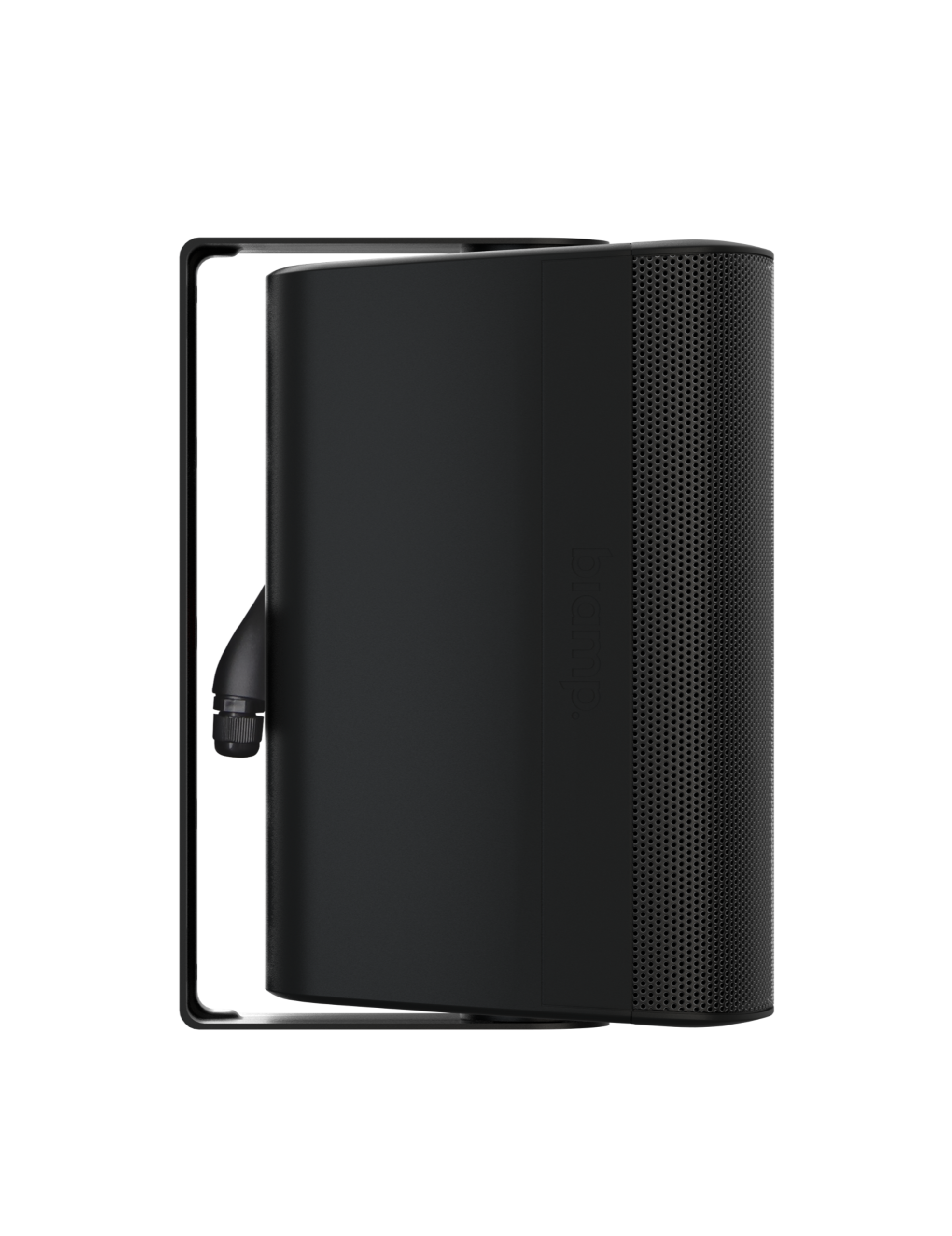 DX-S5-B_Side_U-Bracket_Render_11612_master Biamp Desono DX-S5-UB-B Black Black, 5-inch, high output, coaxial surface mount indoor/outdoor loudspeaker w/ HF compression driver; 8 ohm or 70V/100V operation; includes aluminum U-bracket & water-tight ClickPlug - obrazek 1