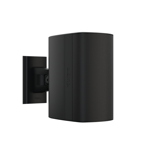 Biamp Desono DX-S5-B 5-inch, high output, coaxial, surface mount indoor/outdoor, black loudspeaker w/ HF compression driver; 8 Ohm or 70V/100V operation; includes ClickMount pan-tilt mounting bracket