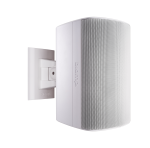 Biamp Desono DX-S5-W White, 5-inch, high output, coaxial, surface mount indoor/outdoor loudspeaker w/ HF compression driver; 8 Ohm or 70V/100V operation; includes ClickMount pan-tilt mounting bracket