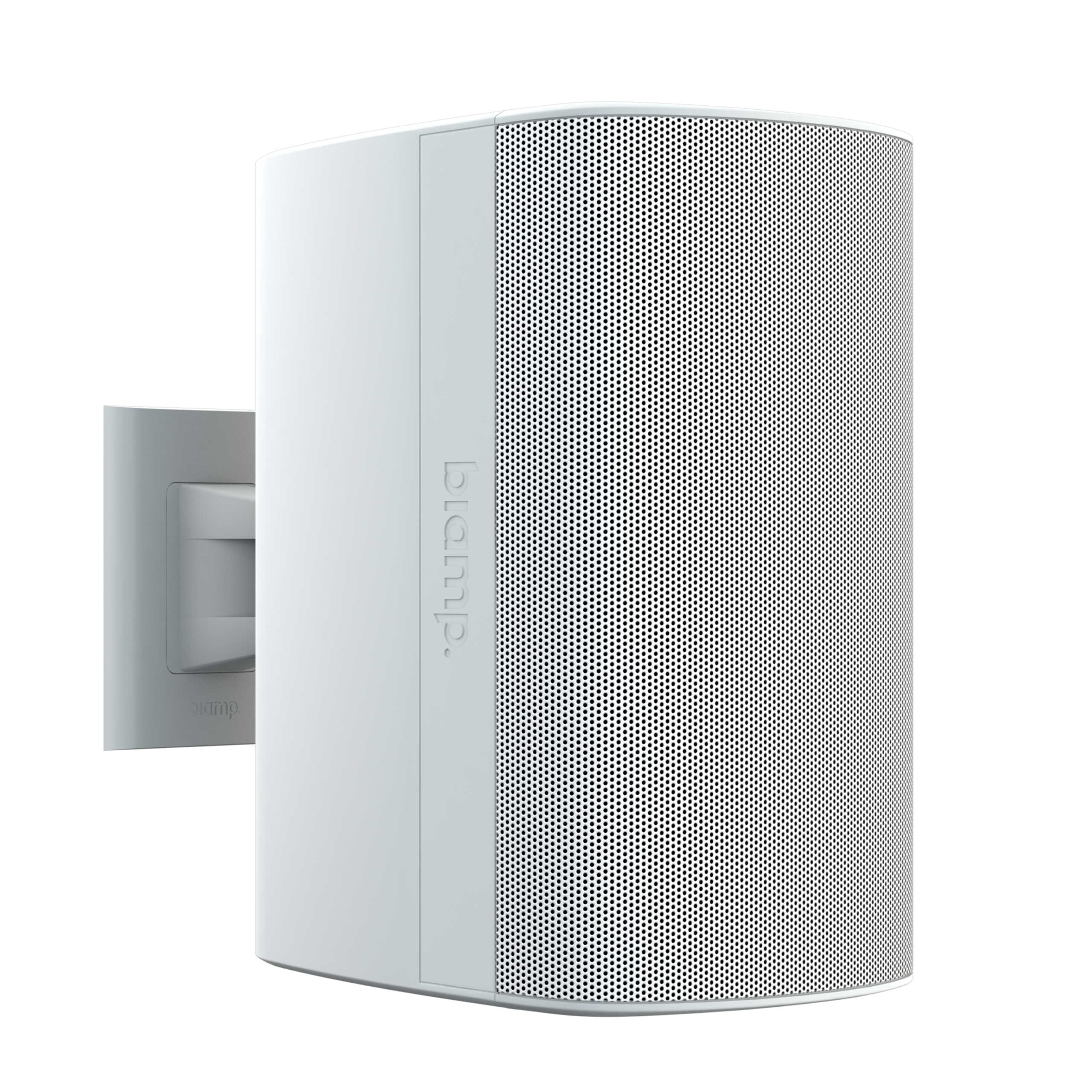 DX-S8-W_front_Angle_Right_Clickmount_Render_11630_master Biamp Desono DX-S8-W 8-inch, two-way, high output, coaxial, surface mount, indoor/outdoor loudspeaker w/ HF compression driver - Image 1