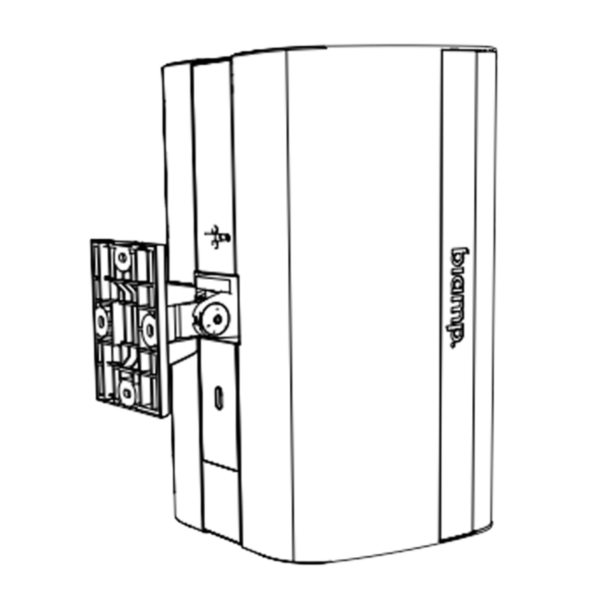 Biamp Desono CMX-LG-W White CMX ClickMount Pan-Tilt Brackets for larger size EX and DX Surface Mount loudspeakers
