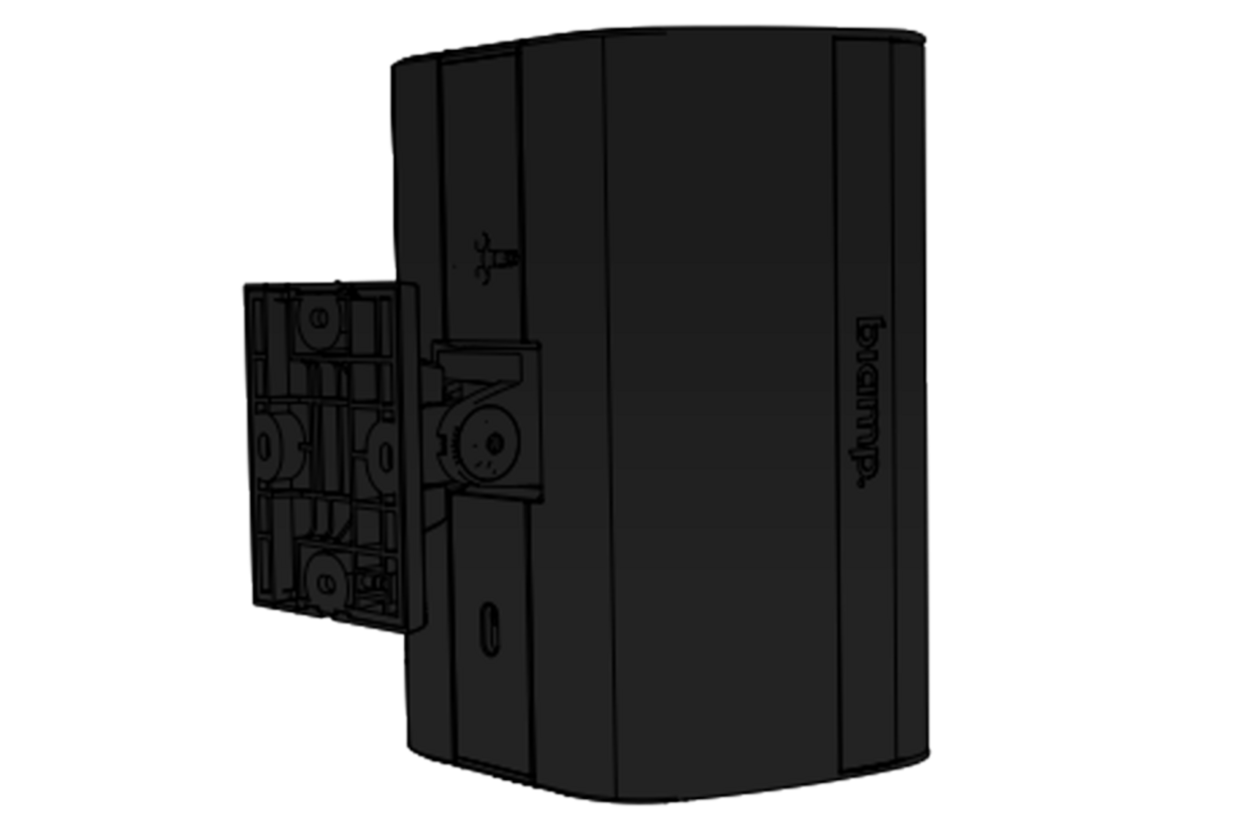 Desono-CMX-SM-B-Black_10841_master Biamp Desono CMX-SM-B Black CMX ClickMount Pan-Tilt Brackets for smaller size EX and DX Surface Mount loudspeakers - Image 1