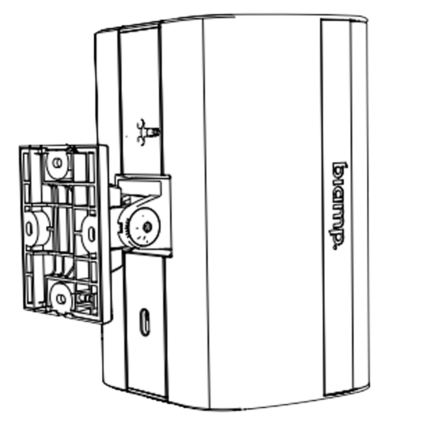 Biamp Desono CMX-SM-W White CMX ClickMount Pan-Tilt Brackets for smaller size EX and DX Surface Mount loudspeakers