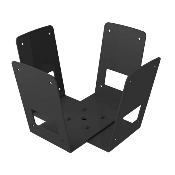 Biamp Desono MASKCW-BL Black double v-shaped cluster bracket for MASK4C(T)-BL/MASK6C(T)-B