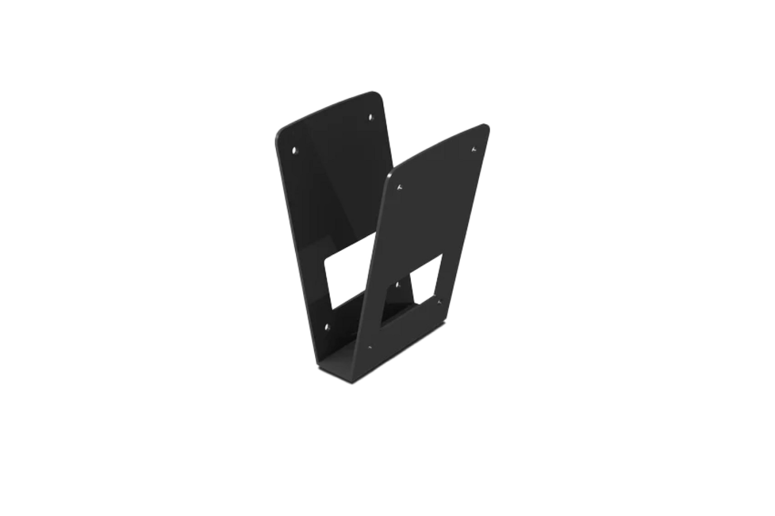 Desono_MASKCV-BL_1500x1000_10486_master Biamp Desono MASKCV-BL Black, V-shaped, two-way cluster bracket for MASK4C(T)-BL & MASK6C(T) - obrazek 1