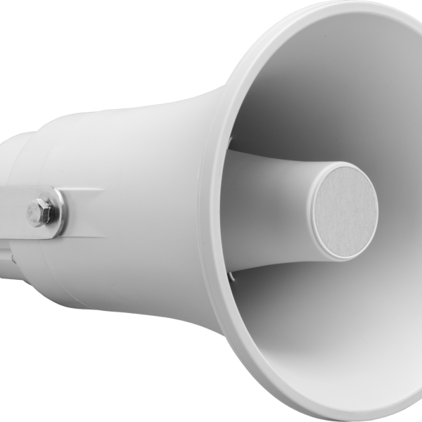 Biamp Commercial Loudspeakers EN-H15-G Horn speaker with compression driver, multi-tap 100-volt transformer (1.87-3.75-7.5-15W), and power selector switch to 20 ohms; EN54-24 certified