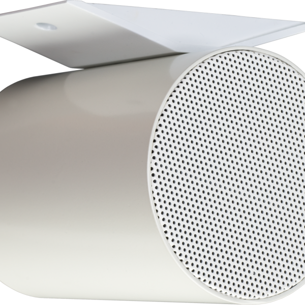 Biamp Commercial Loudspeakers EN-MPBD5T10-W Compact, bi-directional sound projector equipped with two high-efficiency, full range drivers and a multitap 100-volt transformer (1.5-3-6-10W); EN54-24 certified