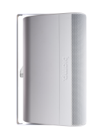 Biamp Desono EX-S10-UB-W 10-inch, 2-way, coaxial, surface mount, indoor/outdoor, white loudspeaker with HF compression driver; 8-ohm or 70V/100V operation; included indexing u-bracket and weather cover - Image 2