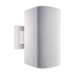 Biamp Desono EX-S8-CM-W 8-inch, 2-way, coaxial, surface mount, indoor/outdoor, white loudspeaker with HF compression driver; 8-ohm or 70V/100V operation; included ClickMount pan-tilt mounting bracket