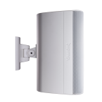 Biamp Desono EX-S8-CM-W 8-inch, 2-way, coaxial, surface mount, indoor/outdoor, white loudspeaker with HF compression driver; 8-ohm or 70V/100V operation; included ClickMount pan-tilt mounting bracket - Image 2