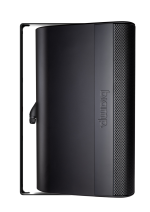 Biamp Desono EX-S8-UB-B 8-inch, 2-way, coaxial, surface mount, indoor/outdoor, black loudspeaker with HF compression driver; 8-ohm or 70V/100V operation; included indexing u-bracket and weather cover