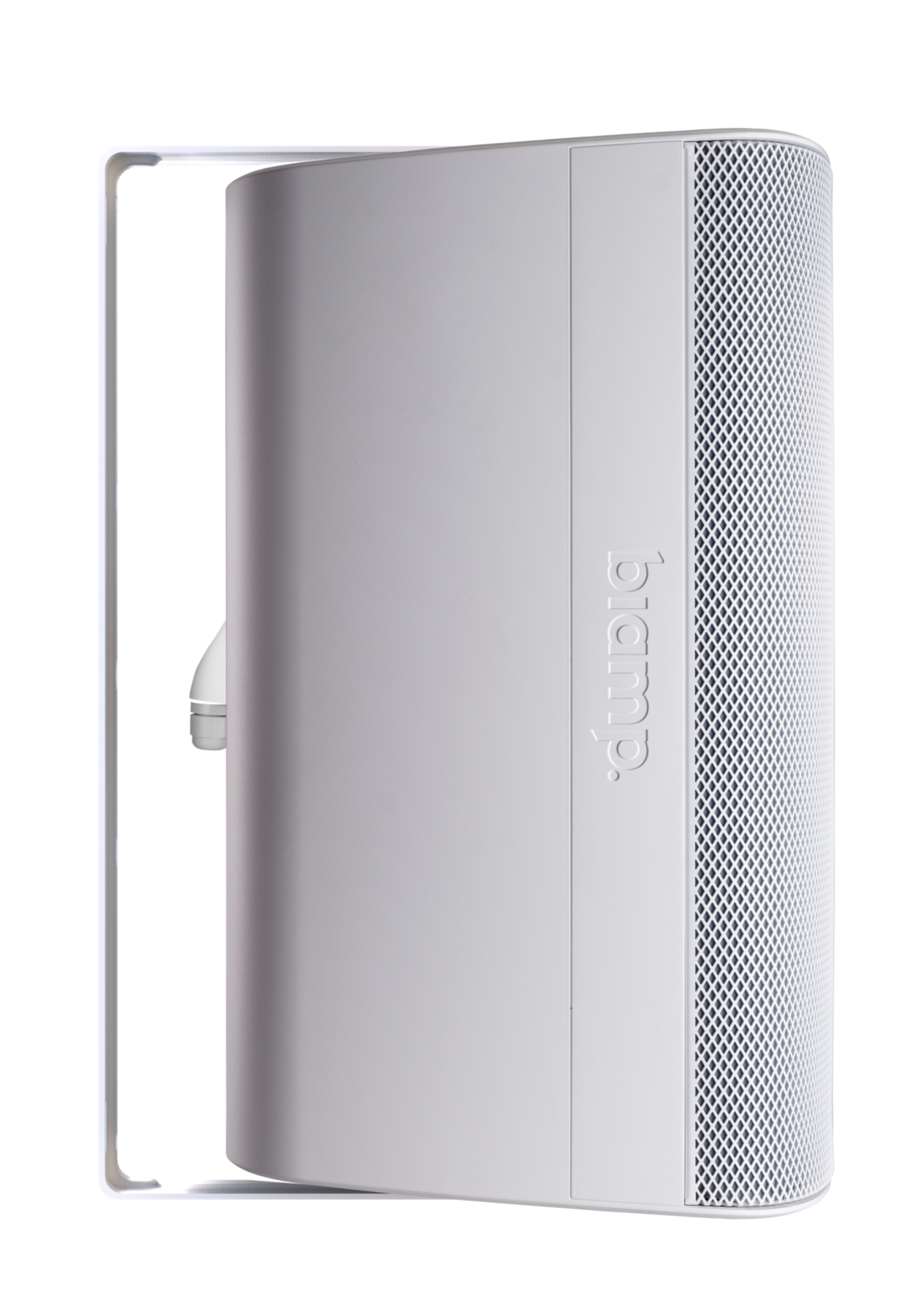 EX-S8-UB-W_side_12872_master Biamp Desono EX-S8-UB-W 8-inch, 2-way, coaxial, surface mount, indoor/outdoor, white loudspeaker with HF compression driver; 8-ohm or 70V/100V operation; included indexing U-Bracket and weather cover - Image 1