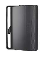 Biamp Desono EX-S6-UB-B 6.5-inch, coaxial, surface mount, indoor/outdoor, black loudspeaker; 8-ohm or 70V/100V operation; included indexing u-bracket and weather cover