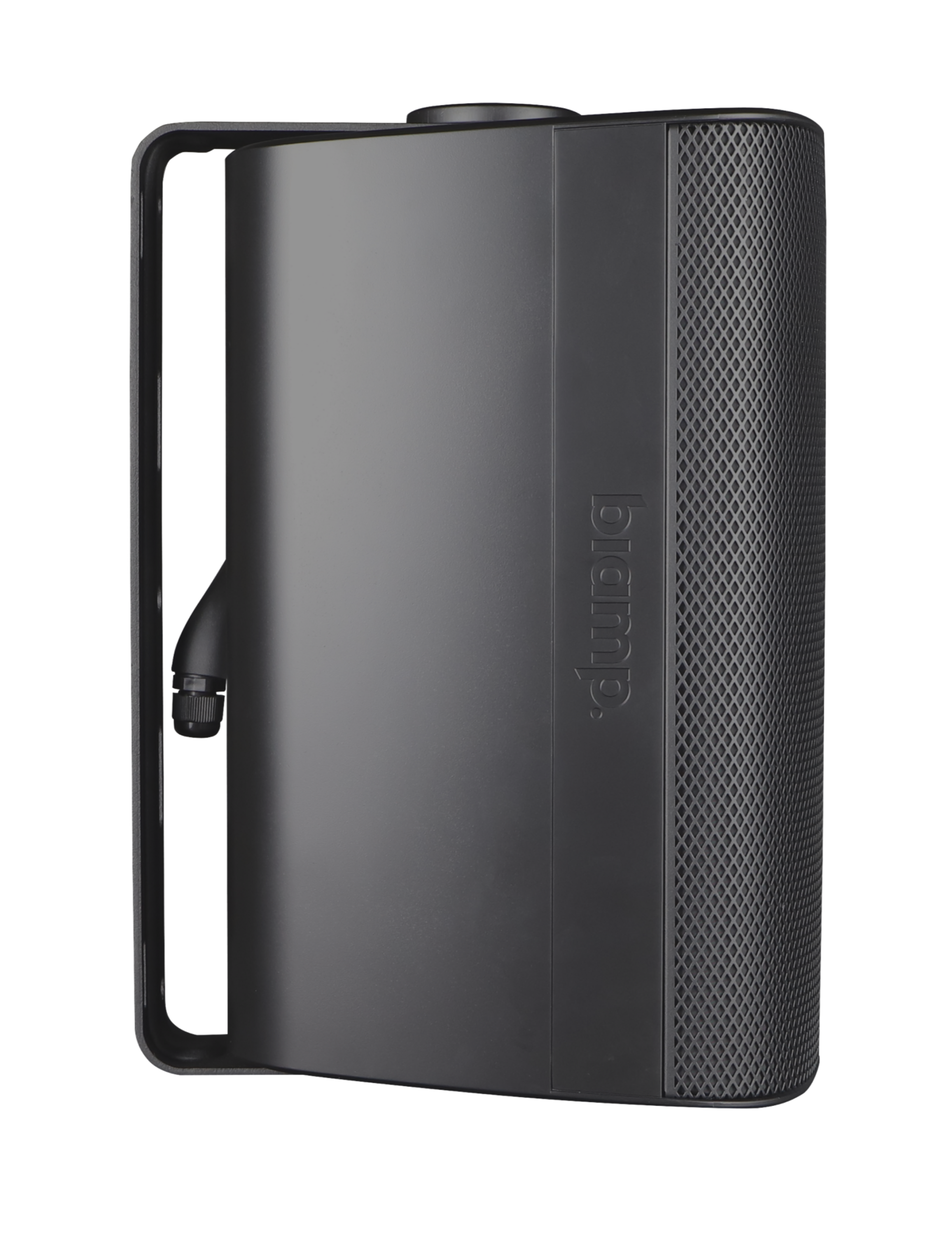 EX_S6-UB-B_Side_12870_master Biamp Desono EX-S6-UB-B 6.5-inch, coaxial, surface mount, indoor/outdoor, black loudspeaker; 8-ohm or 70V/100V operation; included indexing u-bracket and weather cover - Image 1