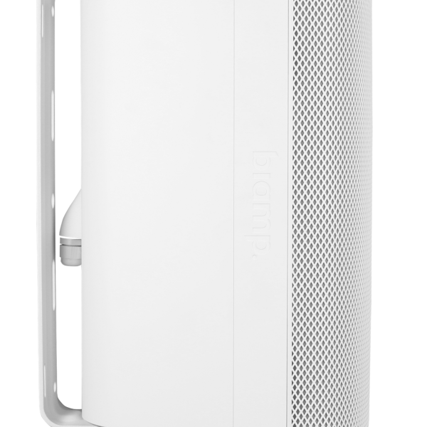 Biamp Desono EX-S6-UB-W 6.5-inch, 2-way, coaxial, surface mount, indoor/outdoor loudspeaker; 8 Ohm or 70V/100V operation; white; included indexing u-bracket and weather cover