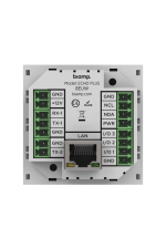 Biamp Impera Echo Plus 8EUW White 8-button control pad with Ethernet, 1 bidirectional RS-232 port, 1 unidirectional RS-232 port, 3 GPIO; EU, white - Image 2