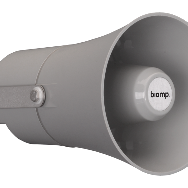 Biamp Commercial Loudspeakers H10-G Grey Compact horn speaker, 10W, 8 ohms, 70V/100V transformer, grey