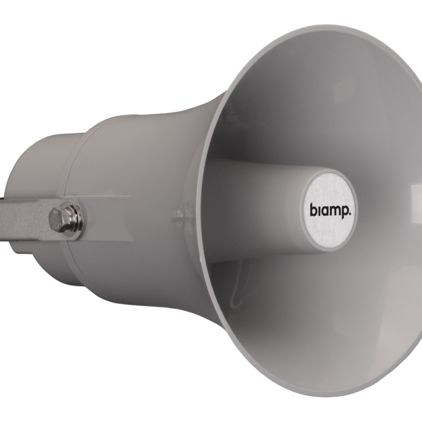 Biamp Commercial Loudspeakers H20-G Grey Horn speaker, 20W, 8 ohms, 70V/100V transformer, grey
