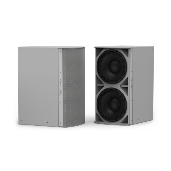 Biamp Community IS8-212W High power, dual 12-inch subwoofer, white