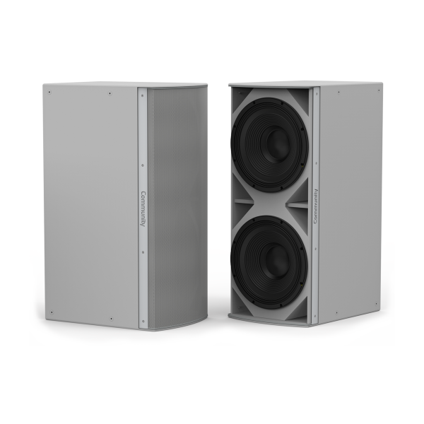 Biamp Community IS8-215W High power, dual 15-inch subwoofer, white
