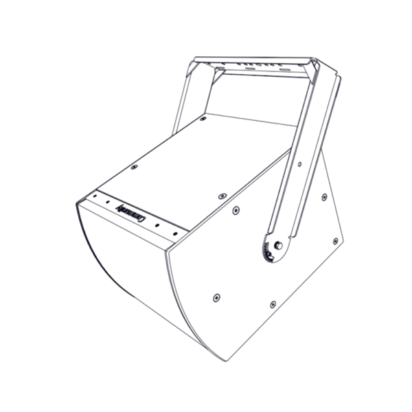 Biamp Community IUB0002WRG U-bracket for IS-115WR and IS-118WR weather resistant loudspeaker, grey